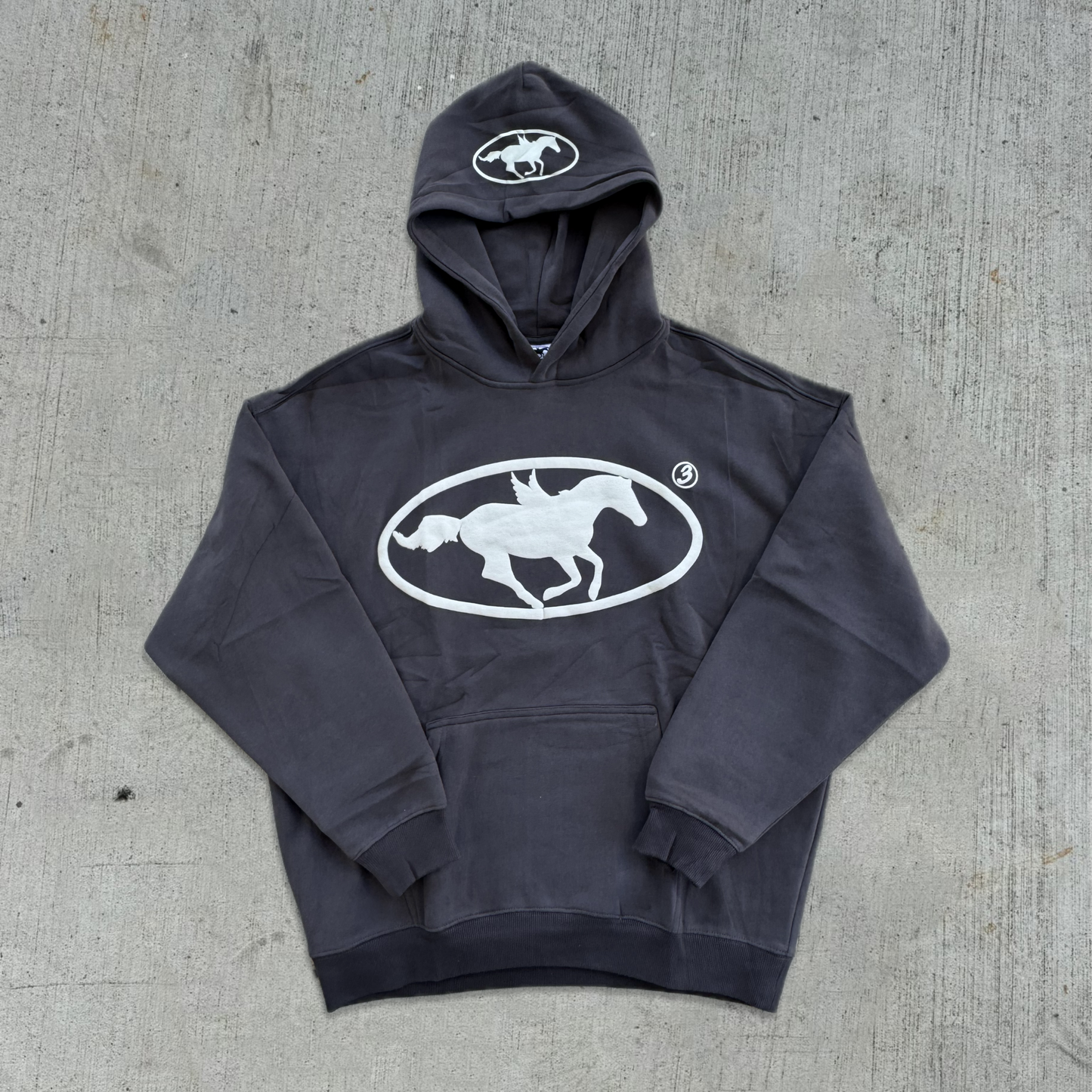 'CHARCOAL GREY' HORSEPOWER HOODIE